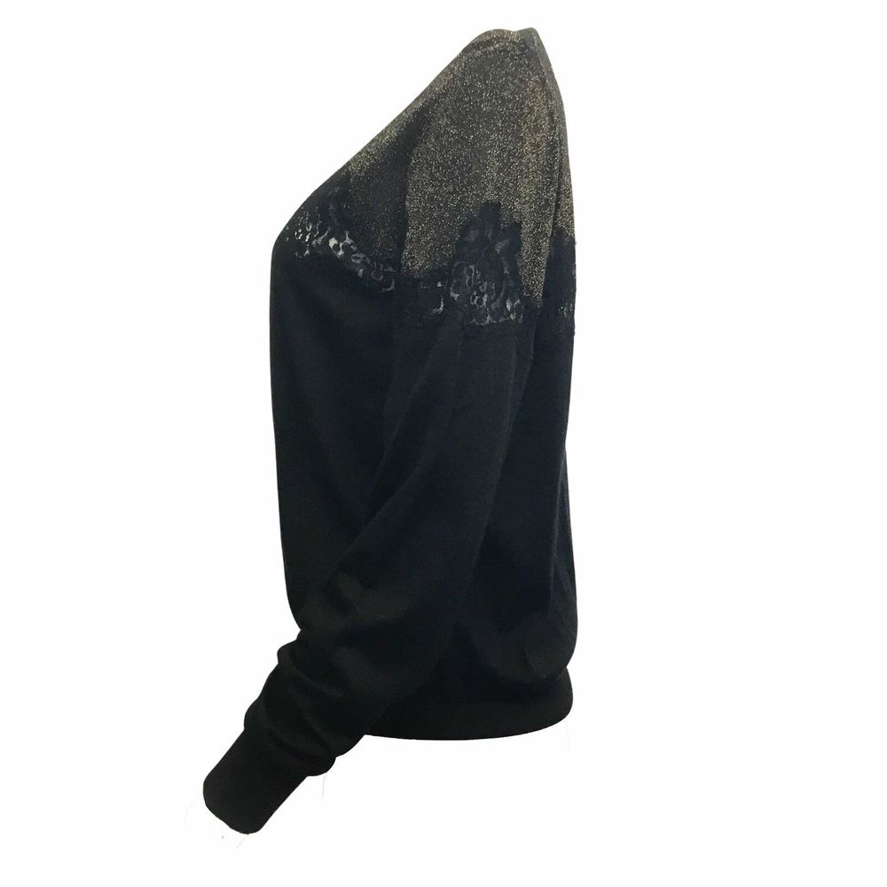 Dolce & Gabbana Black Lace Knit Cardigan - Picture 2 of 4